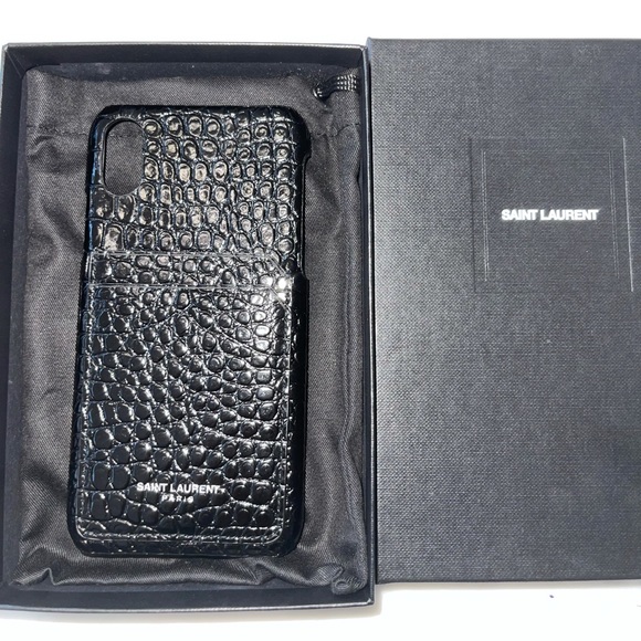 Saint Laurent Crocodile iPhone XS Case